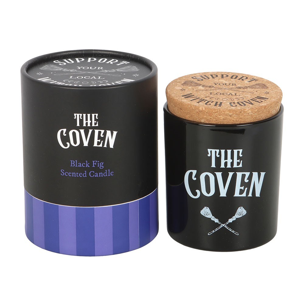 Something Different - The Coven Black Fig Scented Glass Scented Candle - Black